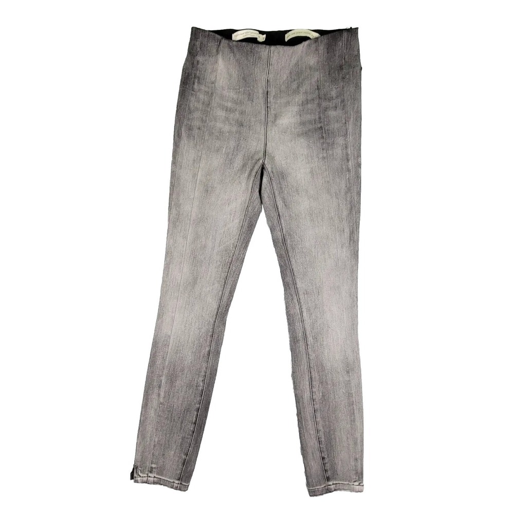 Pilcro and the Letterpress Pants High Rise Denim Leggings Faded Black Gray Sz 28